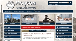 Desktop Screenshot of monson-ma.gov